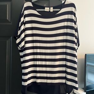 Chico’s Nautical Stripe T Shirt